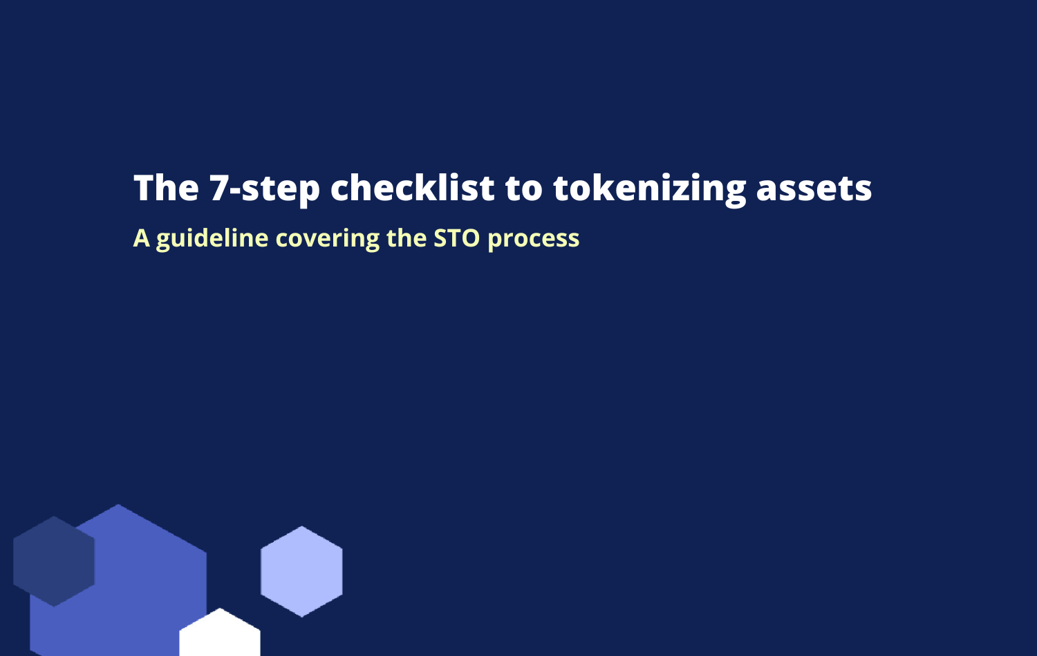 checklist to tokenization