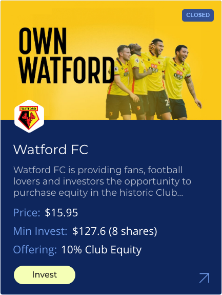 invest watford closed