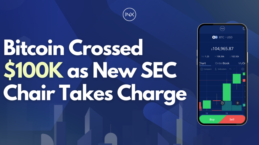 Bitcoin-Crossed-100K-as-New-SEC-Chair-Takes-Charge, INX The RWA Trading Platform.